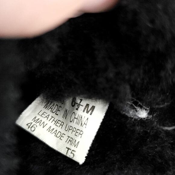 Rockport Fur Leather Black Boots Size 6.5 Lined Winter Fall Shoes Womens Boot - Picture 14 of 15